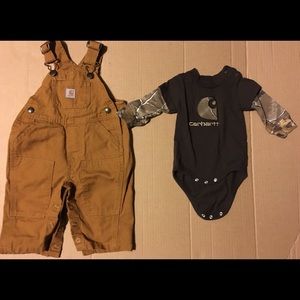 Carhartt Canvas Bib Overall &  Realtree Bodyshirt